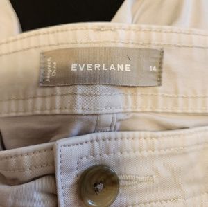 Cream Wide Leg Cargo Pants